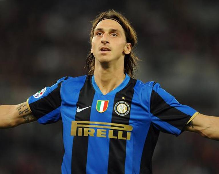 All&#39;Inter, Ibra, era stato l&#39;attaccante chiave di Mancini 